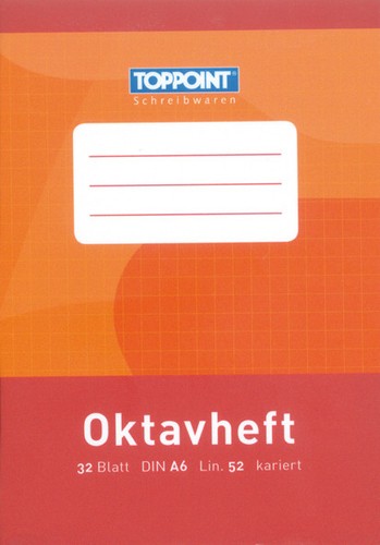 Oktavheft kariert din - din, a6