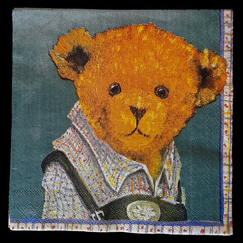 Servietten teddybär - teddybär, ·
