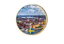 2 Euro vergoldet Stockholm -