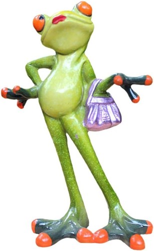 Frosch figur harz 15x10x5 5cm - frosch,
