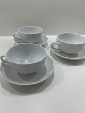 Hutschenreuther Obertasse und Untertasse 3er Set MARIA THERESIA WEISS UVP 105€