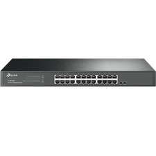 TP-Link 24-Port-Gigabit-Rackmount-Switch 24 RJ-45 Ports 48 Gbit/s Unmanaged 1U R