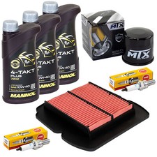 Wartung Set für Suzuki SV 650 BY 2003-2006 Öl 3L Luftfilter Ölfilter Zündkerzen