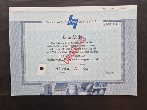 Aktie neckarwerke stuttgart - neckarwerke,