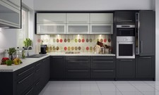 L-Form Einbauküche KVANTUM