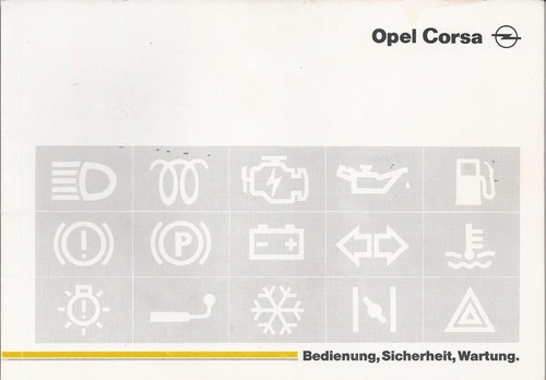 Betriebsanleitung opel corsa - opel,
