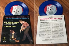 ZM98 ADRIANO CELENTANO Hallo Liebe 7ps EP Schweden Vinyl Blau