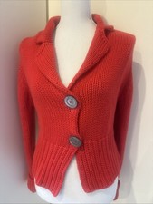 Dicke Kaschmir Strickjacke Rot Gr. S Johnstone Caschmir