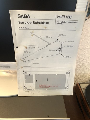 Saba service manual 8730 - 8730, k