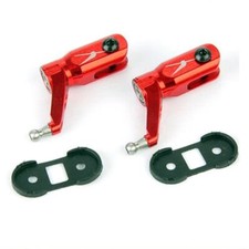 Alu CNC Blatthalter, E-flite Blade 130X Tuning Rot