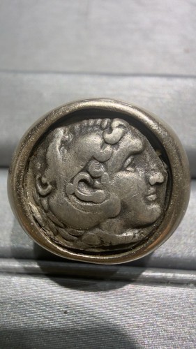 Alexander der große münzring - große,