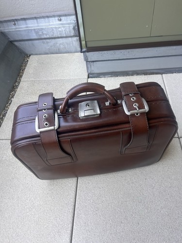 Hepco vintage lederkoffer - vintage,