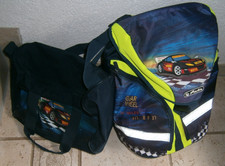 Herlitz Schulrucksack mit Motiv Auto dazu Sporttasche