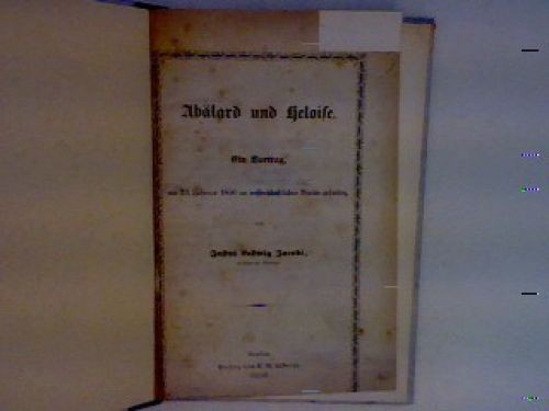 Abälard und heloise - abälard, ein
