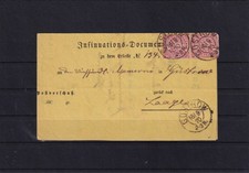 AB587) Norddeutscher Postbezirk Beleg ab Güstrow Paketbegleitbrief für 2 Pakete