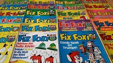 Fix + Foxi - Konvolut 22 Comichefte von 1977 mit Tim & Struppi, Poster-Puzzle...