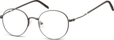 Fast Runde Edelstahl Brille +