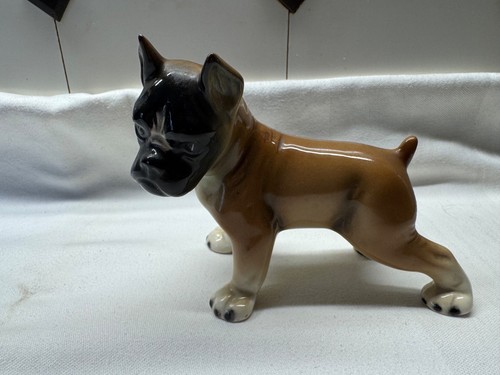 Boxer hund porzellan figur - hund,