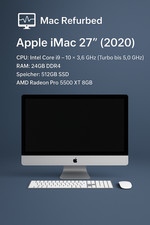 Apple iMac 27" 2020 i9 3.6GHz