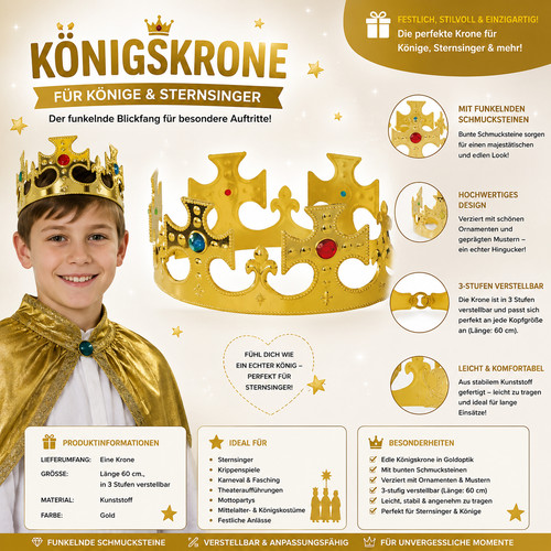 Königskrone gold mit - gold,