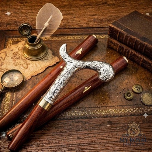 Messing derby griff silber - messing,