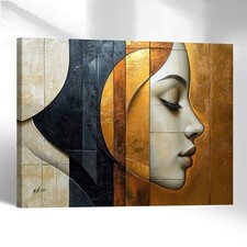 Leinwand Bild Gesicht Abstrakt