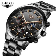 LIGE Herrenuhr Luxus Sportuhr