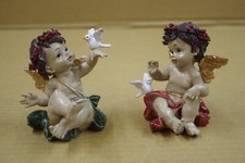 Konvolut von 2 Engel Figuren