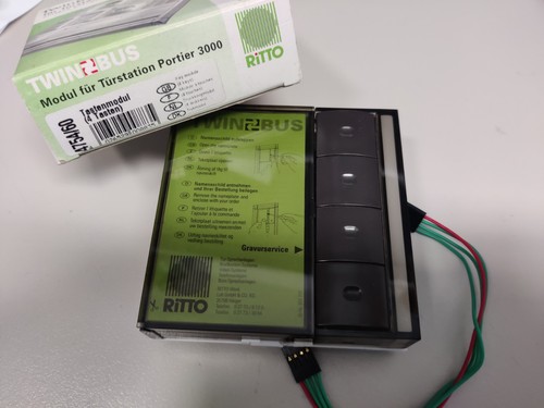 Ritto tastenmodul 4fach braun - tastenmodul,