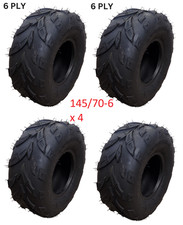 TQU03 4x REIFEN 145/70-6 FÜR