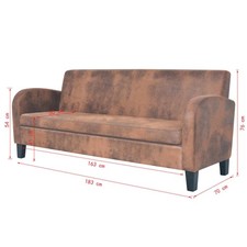 2/3-Sitzer Sofa Kunstleder