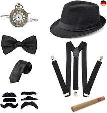 20er Jahre Accessoires Herren, Mafia Kostüm Herren, Peaky Blinders Kostüm, G
