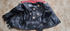 Gipsy Lederjacke mit Sternen