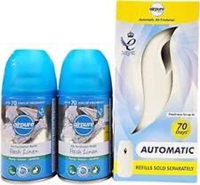 Airpure Automatischer Lufterfrischer mit 2 Fresh Linen Nachfüllpackungen je 250ml