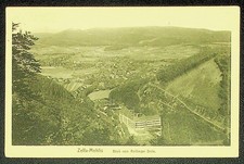 Zella-Mehlis, Blick vom Reißinger Stein, Foto-AK, gelaufen 1925