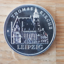 Seltene 5 Mark-Gedenkmünze VEB Münze DDR A: Thomaskirche Leipzig 1984 (ss)