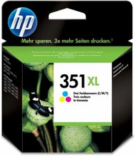HP 351XL  3 farbig mcy CB338EE f. Deskjet D4260 D4360 OfficeJet J5730 J5780 2020