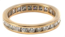 kompletter 1,52ct Memorie Ring Brillanten 750 Gold Kanalfassung Gr. 53