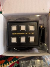 TurnRaise 6 Gang LED Schaltpanel, IP66 Slim Touch 12V/24V Bedienfeld Box