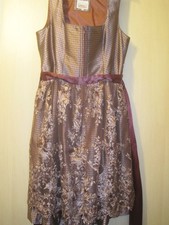 Marjo Dirndl Damen Tracht Volksfest Oktoberfest Kleid Gr. 48 Gudrun bordeaux rot