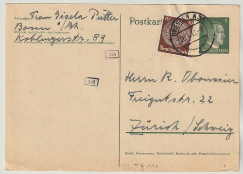 Deutsches reich ganzsache - reich,