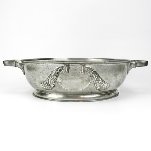Kayserzinn schale mit griffen - schale,