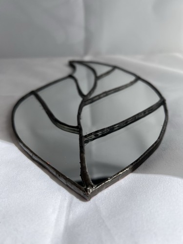 Vintage leaf mirror - leaf,