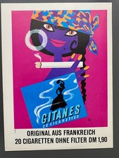 Gitanes Original aus Frankreich 70s retro 1970 Vintage Ad Werbung Reklame