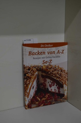 Oetker backen von a z - oetker, a-z