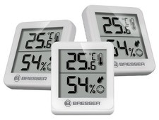 Bresser 3er Set Thermometer Hygrometer  Luftfeuchtigkeit Raumtemperatur Smiley