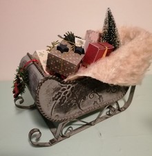 Metall-Schlitten*Weihnachtsdek