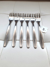 DDR Besteck  ABS 121   6 Kuchengabeln  schönes + zeitloses Motiv  Nr : J