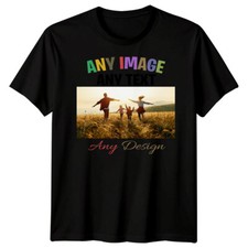Foto Upload individuelles Herren T-Shirt personalisiert jedes Bild Tee