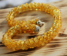 Bernsteinkette Bernstein Halskette Bernstein Perlenkette Butterscotch  Tasbih
